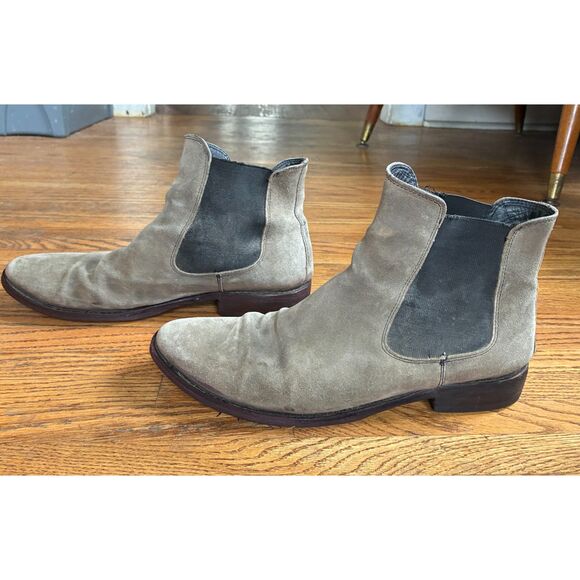 Toro Gray Suede Chelsea Pull Up Boots Shoes   Mens Size 10 main image 8